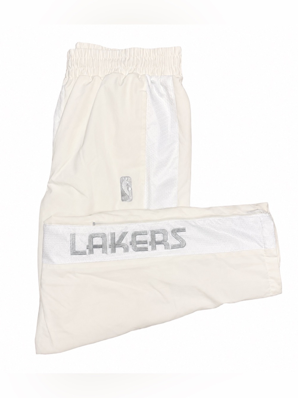 Vintage 90s PUMA NBA Los Angeles Lakers Warm Up Nylon Track Pants White S